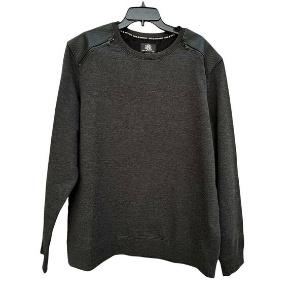 Rock & Republic Other - Rock & Republic Mens Lightweight Sweatshirt New Black Fleece Lined 2XL